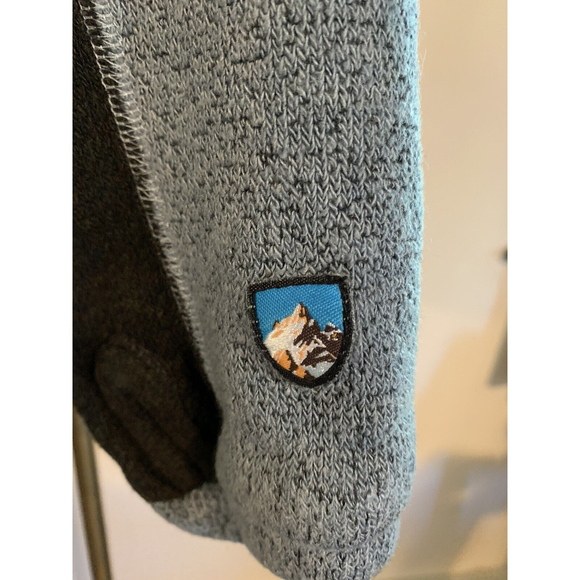 Kuhl Alpaca Fleece Full Zip Woman’s Thumb Holes Brown/Gray Size Small Pockets - Picture 5 of 11